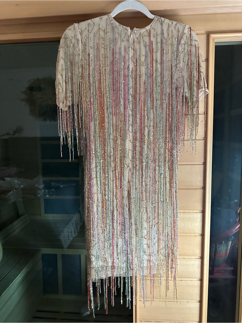 Nasty Gal Party Mini Dress in Rainbow Beaded Fringe - Picture 6 of 13